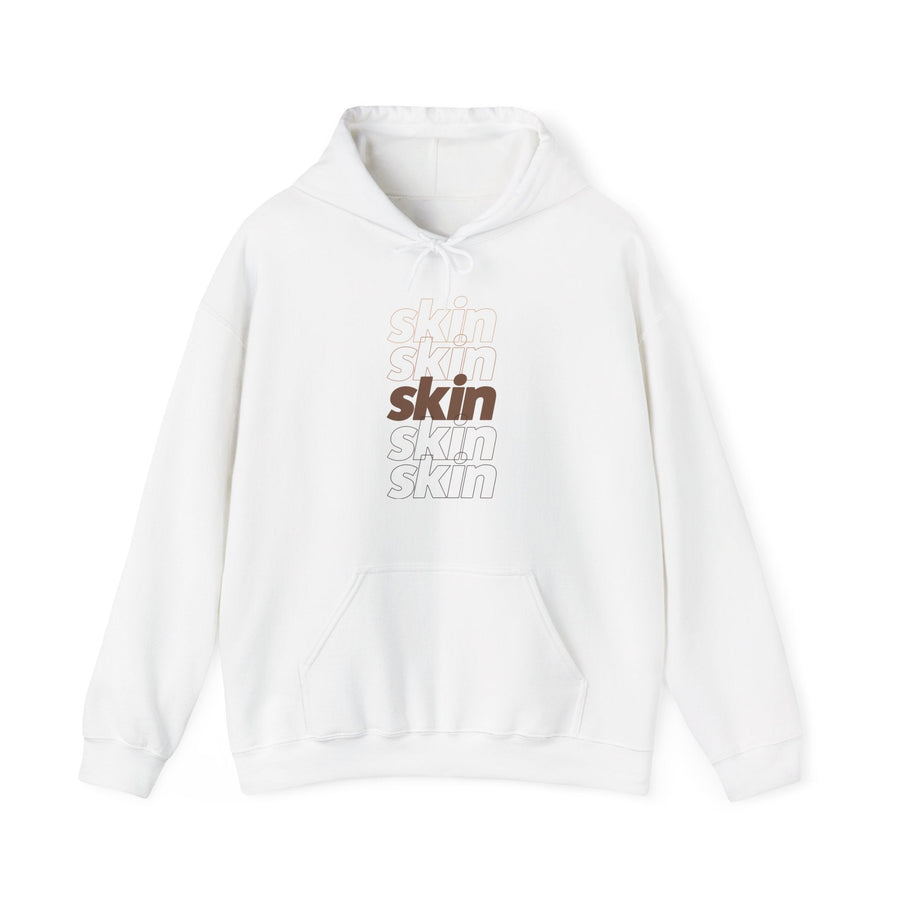 SKIN Hoodie - White - SHOP LABeautyologist