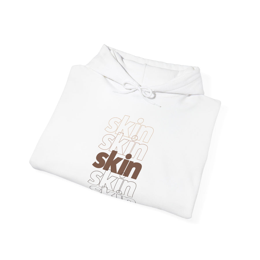 SKIN Hoodie - White - SHOP LABeautyologist