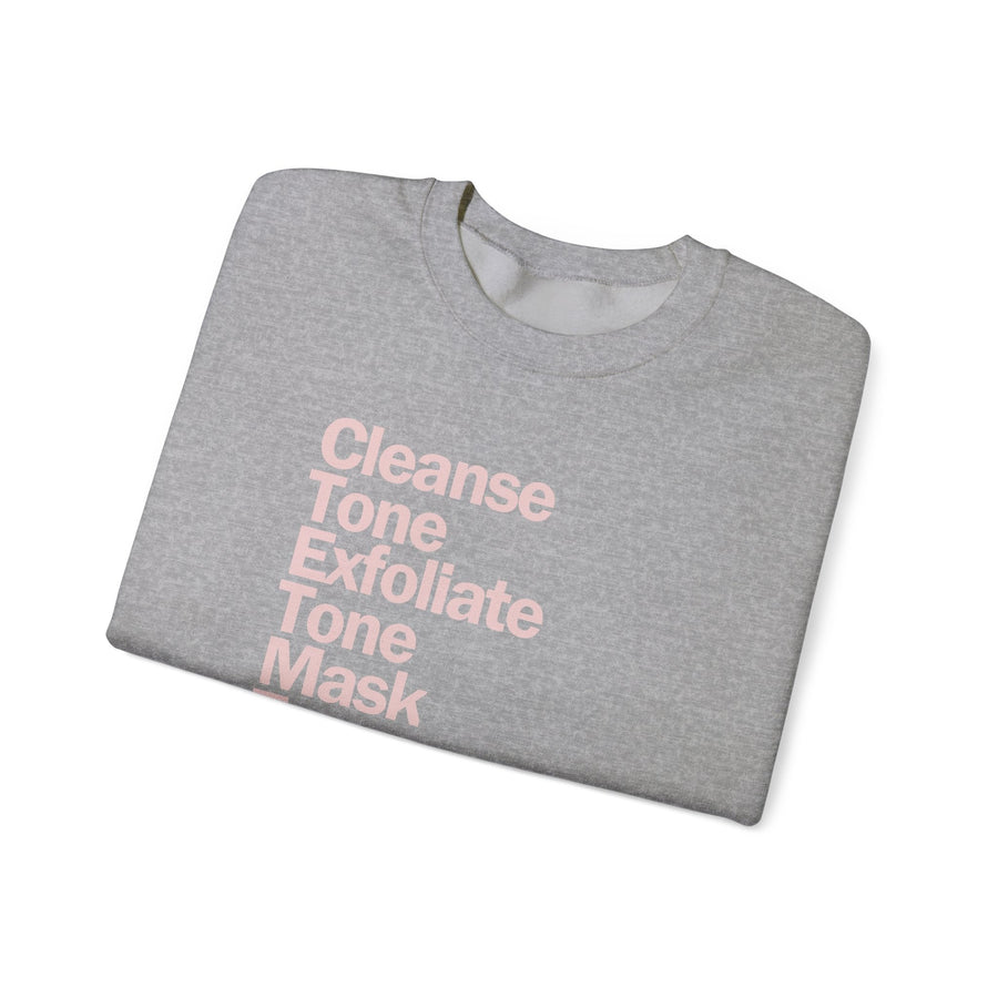 SkinCare Routine Crewneck Sweatshirt - SHOP LABeautyologist